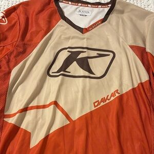 Klim Dakar Men's Jersey - Red and Cream
